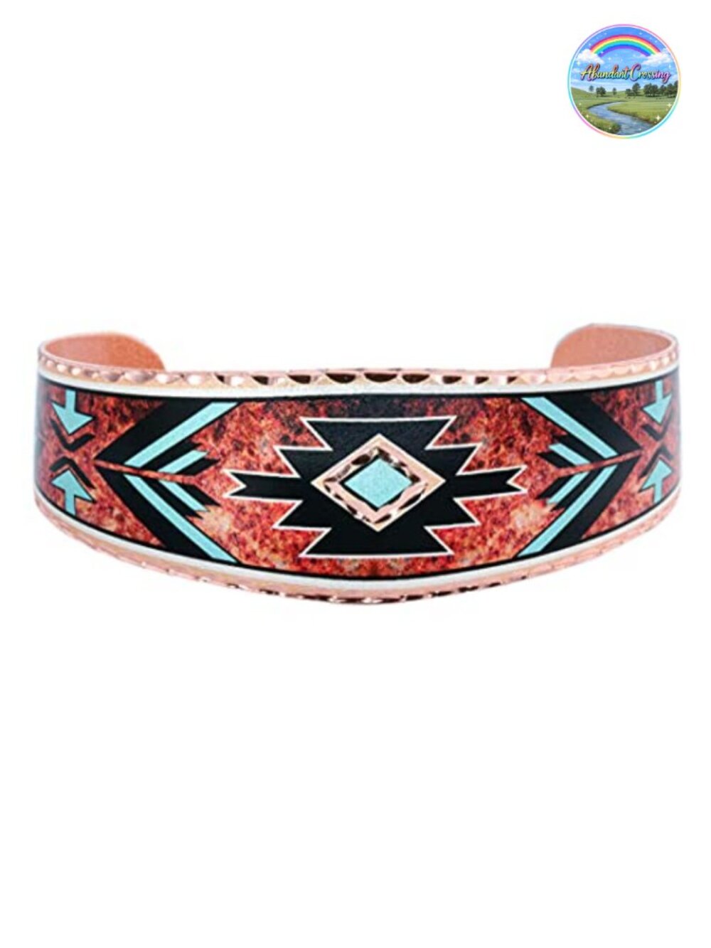 Copper Arrowhead Cuff Bracelet Handmade Tribal Design